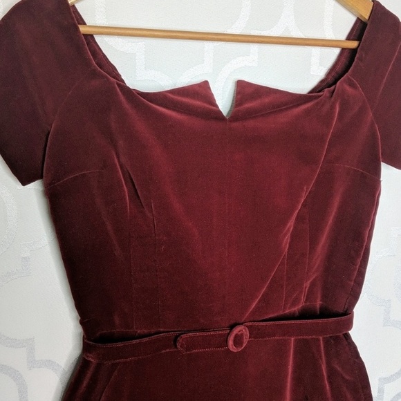 Vintage velvet holiday dress - Picture 2 of 5